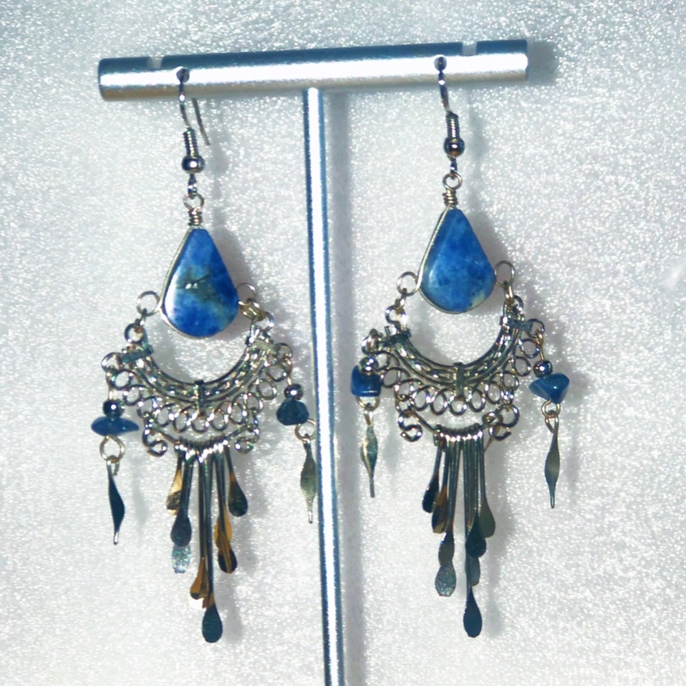 Blue sodalite earrings